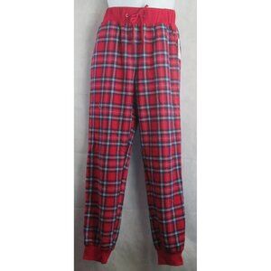 Charter Club Men's Lounge Jogger Pajama Pants, Holiday Red Multi Plaid